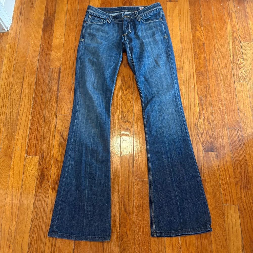 People's Liberation Womens Size 27 Irene 19 Bootcut Jeans Blue Star Pocket